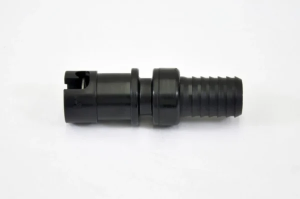 K9 Trailer Rentals The 3/4 in. x 10 ft. Clipper Vac® Hose Assembly is shown against a plain white background, featuring durable construction and ridged ends for secure tubing attachment.